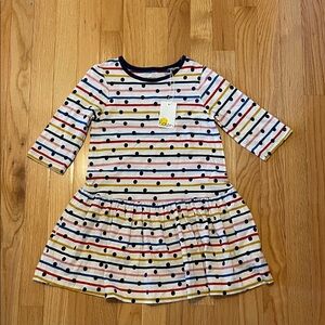 Colorful Stripe and Polka Dot Dress